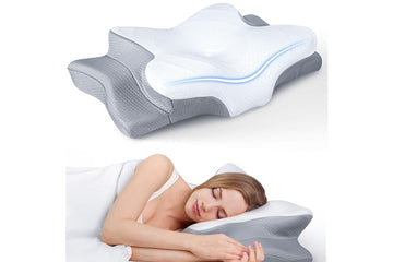 Cervical Pillow for Neck – Orthopedic Memory Foam Pillow for Pain Relief & Better Sleep