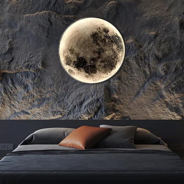 Full Moon Lamp – Realistic 3D Moonlight for Walls & Ceilings