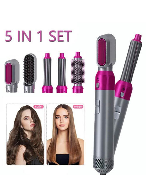 5 in 1 hair styler - Straighten, Curl, Volumize & Dry with Ease!