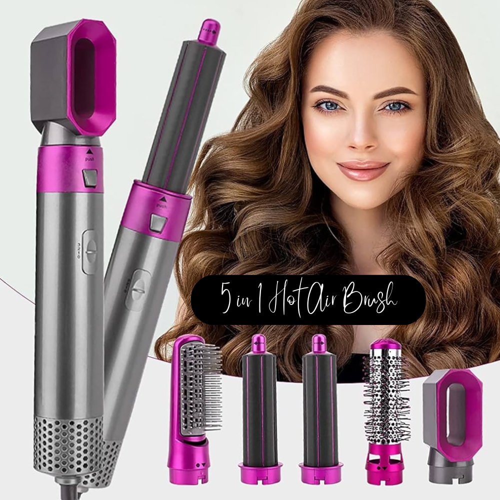 5 in 1 hair styler - Straighten, Curl, Volumize & Dry with Ease!