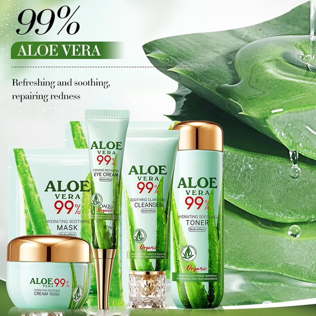 Aloe Vera 6-in-1 Skin Care Kit – 99.9% Guarantee Results