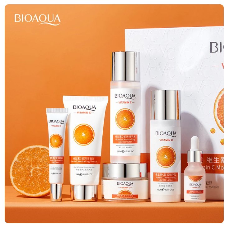 6-Step Vitamin C Facial Skin Care Kit – Brighten & Hydrate Your Skin